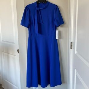 London Style Collection Fit Flare Midi Dress